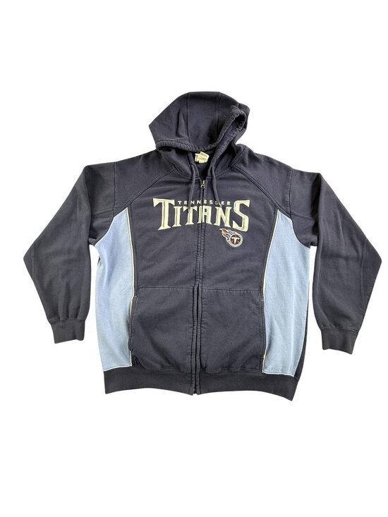 NFL Team Apparel Other - Vintage Tennessee Titans Hoodie Sweatshirt Mens Large Full Zip NFL Football